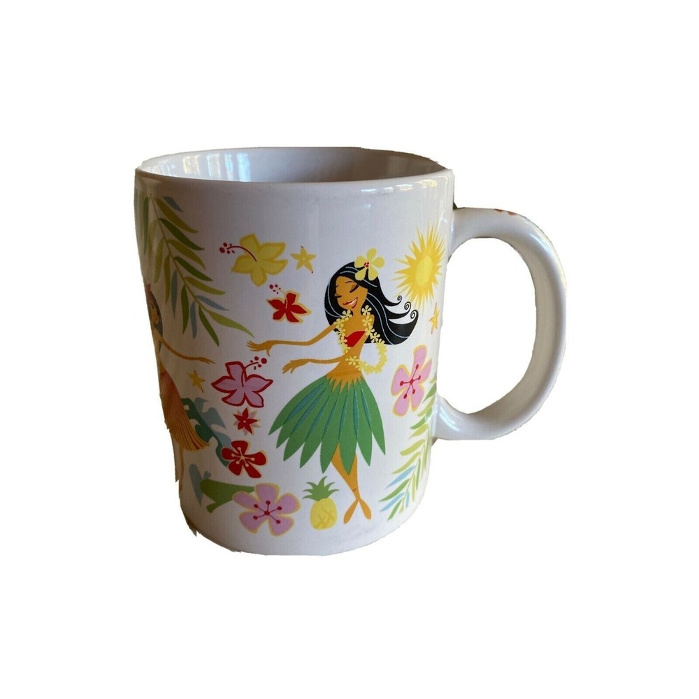Island‎ Hula Girl Honeys Hawaii Tropical Coffee Mug Cup Hawaiian 12oz